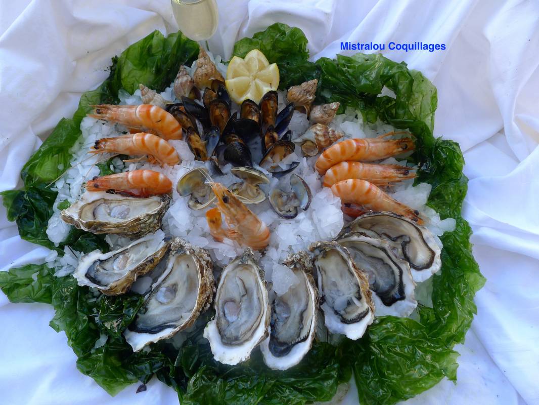 Le Mistralou Coquillages sur Marseille spécialistes en fruits de mer